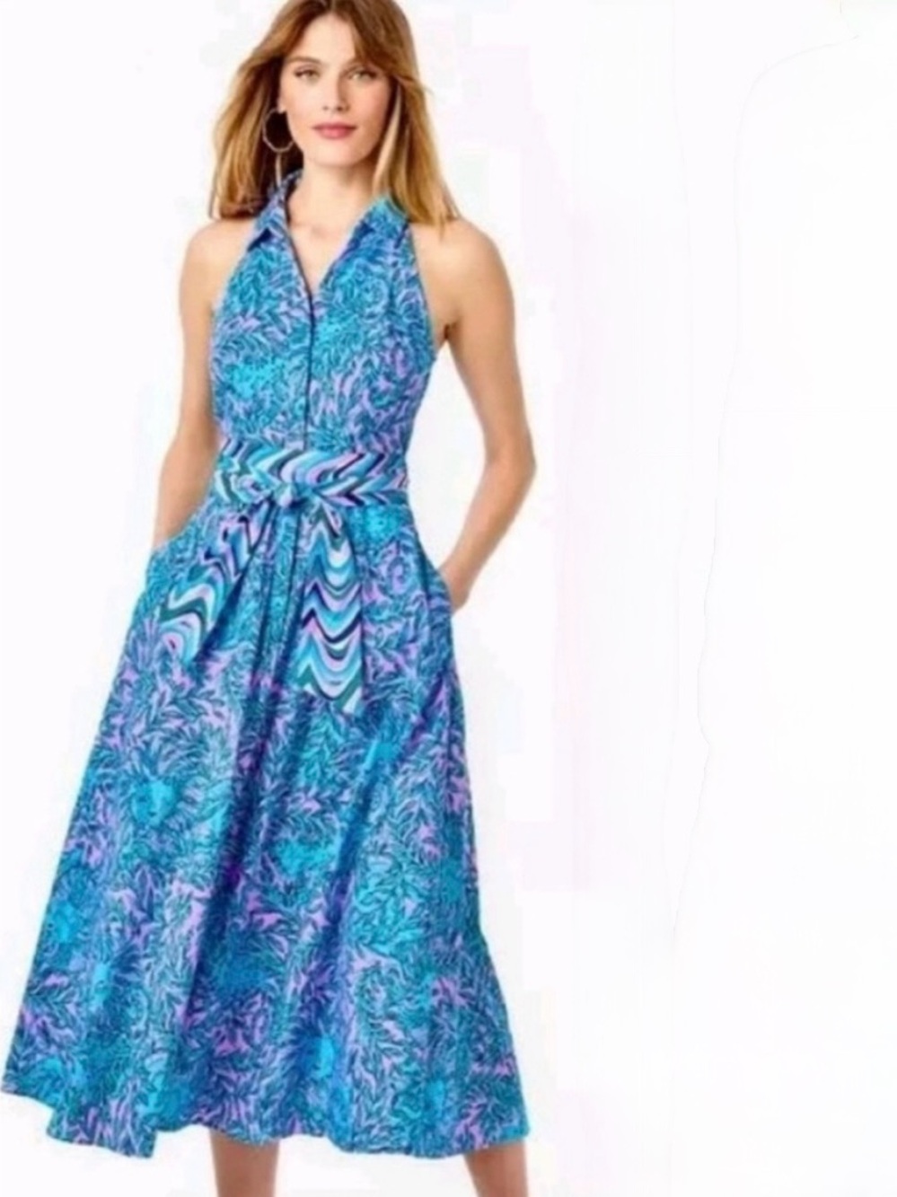 Lilly Pulitzer size 8 Midi Shirtdress